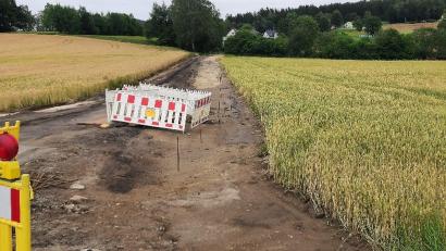 Bild: Gemeinde Ebnath/exb
Die Sanierung der Gemeindeverbindungsstraße nach Zeckenberg ist angelaufen.