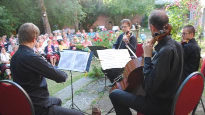 Archivbild: gag
Ein Bild aus dem Jahr 2018: Damals begeisterte das Sedlacek-Quartett aus Prag das Publikum in Wurz.