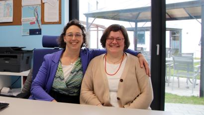 Bild: Thomas Dobler
Yvonne Buonocore und Anna Goldberg (von links) bieten die „Ergänzende unabhängige Teilhabeberatung“ (EUTB) seit einigen Monaten auch in Schwandorf an.