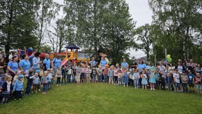 Bild: Franziska Schroll/exb
Beim Sommerfest im Kinderhaus Mobile standen die fünf Sinne im Mittelpunkt.