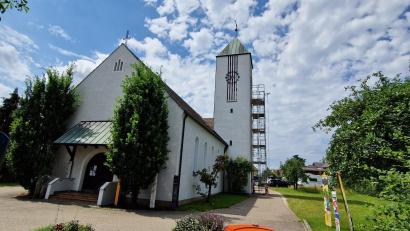 Bild: Dobler
Der Glockenstuhl im Turm der evangelischen Christuskirche wird ersetzt.