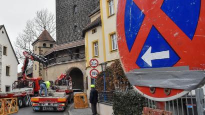 Archivbild: Stephan Huber
Bereits im Januar gab es Verkehrsbehinderungen in der Ziegelasse. Auch jetzt ist eine Sperrung geplant.