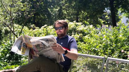Bild: Jakob Graf
Zeitunglesen macht Spaß, ob bei der Pause im Park oder am Frühstückstisch. Damit das auch in Zukunft so ist, entwickelt sich die Zeitung ständig weiter.