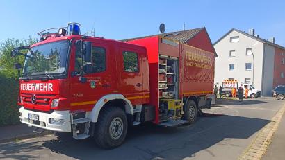 Bild: nic
In der Hubertusstraße in Tirschenreuth gab es am Mittwoch einen Wasserrohrbruch.