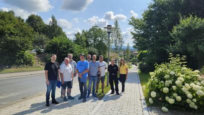 Bild: Sarah Weiß/exb
Bauabnahme der Eibensteinstraße in Thanstein: Das Ergebnis gefällt.