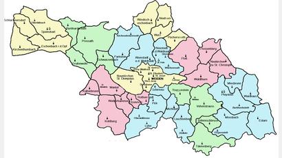 Bild: Bistum Regensburg
So sollen die Pfarreien im Landkreis und der Stadt Weiden zusammengeschlossen werden.