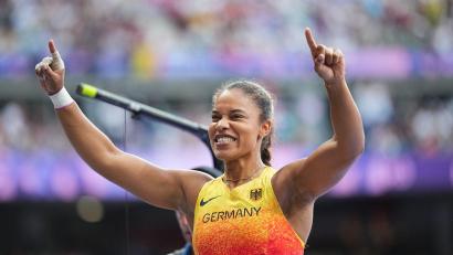 Bild: Michael Kappeler/dpa
Olympiasiegerin Yemisi Ogunleye.