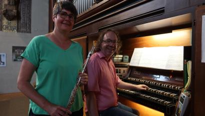 Bild: Kunz
Alexandra Reger und Stefan Schultes in der Josefskirche.