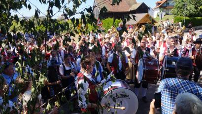 Bild: wel
250 Musikerinnen und Musiker gestalten beim Jubiläum ein gemeinsames Konzert.
