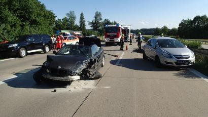 Bild: Auer, Alexander
Karambolage auf der A93 bei Bad Abbach