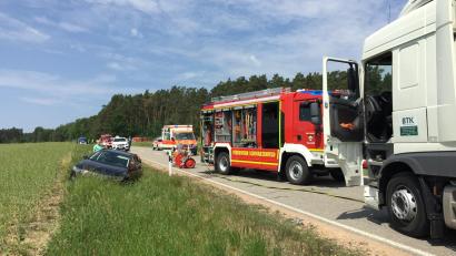 Bild: mab
Die Unfallstelle bei Schwarzenfeld.