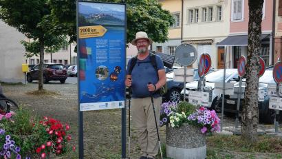 Bild: gac
Die ersten 1000 Kilometer liegen hinter Achim Groth. Von Romont in der Schweiz bis nach Santiago de Compostela sind es noch weitere 2000.
