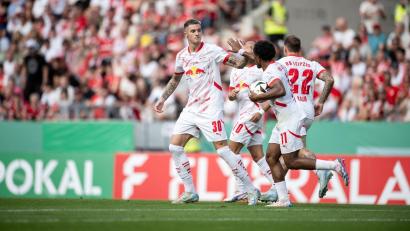 Bild: Fabian Strauch/dpa
Leipzig kam letztlich verdient weiter.