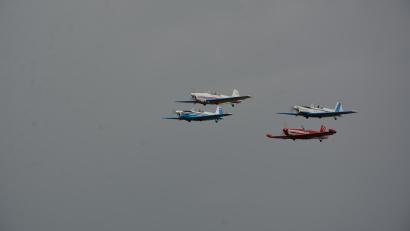 Bild: jr
Ein Spektakel war, wie die vier Zlín Z-526 als Gemeinschaftsformation ihre Figuren präsentierten.
