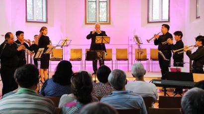 Bild: Gerhard Götz
Die Marienkirche in Nabburg bietet das perfekte Ambiente für die festliche Trompetenserenade.