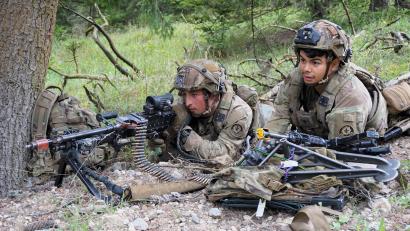 Archivbild: jut
Die Übung "Saber Junction" vereint jedes Jahr amerikanische und allliierte Soldaten wie hier 2023 auf dem Übungsplatz in Hohenfels. Jetzt beginnt sie wieder.