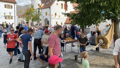 Bild: aub
Der Spitalhof wird wieder zum Schauplatz für das Mini-Bürger-Fest.