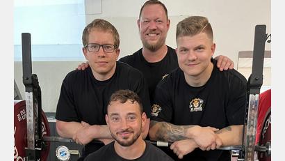 Bild: bim
Die Mannschaft des AC Amberg: (von links) Franz Graaf, Florian Stubenvoll, Claus Piechatzek und Felix Brehmstaler.