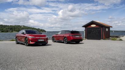 Bild: Manuel Hollenbach/VW/dpa
VW erweitert seine ID.7-Familie: Im Herbst ergänzt ein Kombi das elektrische Flaggschiff.