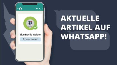 Bild: Marco Meier
Das Onetz ist auch mit einem Kanal für die Eishockey-Mannschaft der Blue Devils aus Weiden beim Messenger Whatsapp vertreten.