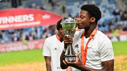 Bild: Marton Monus/dpa
Ein Talent für den 1. FC Nürnberg: Winners Osawe.