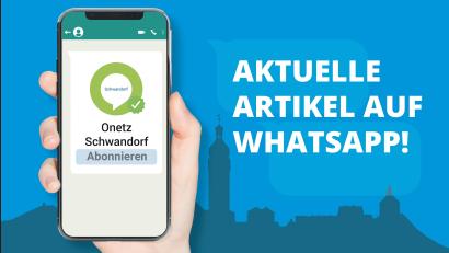 Bild: Marco Meier
Das Onetz ist auch mit einem Kanal für den Landkreis Schwandorf beim Messenger Whatsapp vertreten.