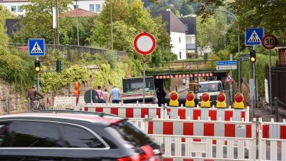 Bild: Stephan Huber
Der Mariahilfbergweg ist eine Woche lang gesperrt.