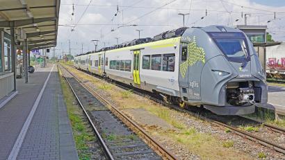Bild: Agilis
Am Montag startet das Eisenbahnunternehmen Agilis mit den ersten neuen Zügen des Typs Mireo in den regulären Fahrgastbetrieb.