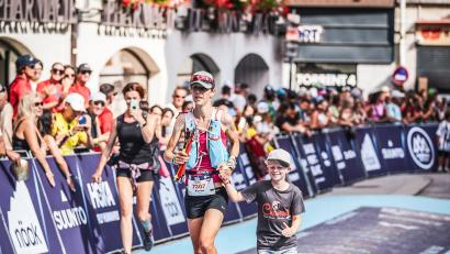 Bild: Maier/privat
Karina Maier beim Zieleinlauf in Chamonix.