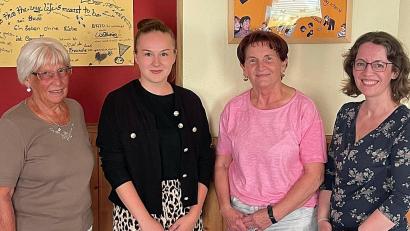 Bild: Daniel Härtl
Sie hielten bis zum Schluss durch und lösten den Verein mit auf: Sieglinde Rehm (Revisorin), Christina Kulikov (Erzieherin im Kinderhort und Betreuerin), Theresia Matejka (Kassiererin und Organisatorin) und Corinna Schlosser (Revisorin, von links).