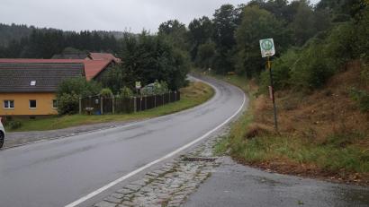 Bild: wel
Der Solarpark Höflarn nördlich des Ortsteils Höflarn liegt rechts der Staatsstraße Niedermurach-Pertolzhofen auf einer Anhöhe von 25 Metern und 290 Metern Abstand zur Straße