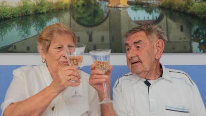 Bild: Wolfgang Steinbacher
Johann Kirschner feierte seinen 90. Geburtstag mit seiner Frau Lothilde, seiner "rechten Hand".
