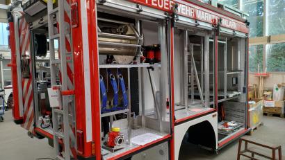 Bild: amö
Das HLF 20 für die Feuerwehr Winklarn nimmt Gestalt an. Voraussichtlich Mitte November wird es geliefert.