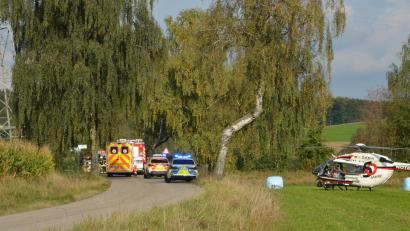 Bild: dob
In Fiedlbühl bei Vohenstrauß ereignete sich am Montag ein Verkehrsunfall.