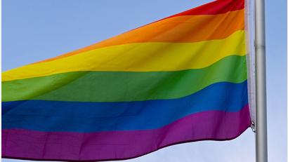 Bild: Patrick Pleul/dpa-Zentralbild/dpa
Zum CSD in Landshut kamen laut Polizei 1000 Menschen.