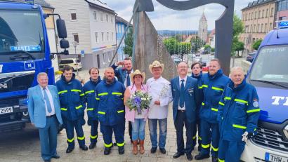 Bild: rn
Viele glückliche Gesichter bei der Hochzeit von Sabrina Holl und Andy Rieger.