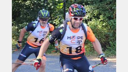 Bild: zmr
Peter Gruhle (vorne) und Ralph Zimmermann gaben beim Hope-Cup den Ton an.