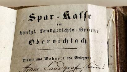 Bild: Portner
Das Sparkassenbuch von Anna Landgraf aus Pirk.
