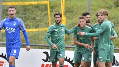 Bild: Hubert Ziegler
Jubel herrschte bei den Gebenbacher Spielern nach dem 1:0 per Elfmeter durch Dominik Haller.
