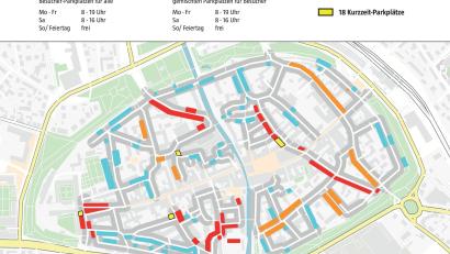 Grafik: Oberpfalz-Medien
So könnte das neue Parkraumkonzept in der Altstadt aussehen.