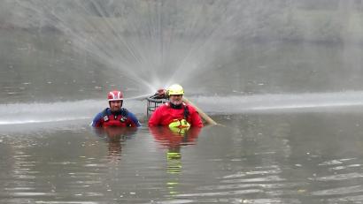 Bild: pz
Auf einer Wasserwand sollen die Klosterlandschaften präsentiert werden.