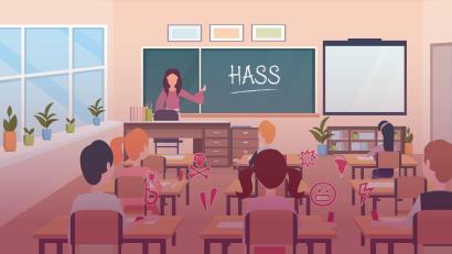 Grafik: Laura Fröhler
Antisemitismus, Rassismus und Homophobie an Schulen: Lehrer aus der Region nehmen vor allem die Sozialen Medien als Gefahr wahr.