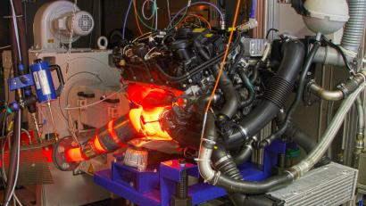 Bild: Wiesel/OTH Amberg-Weiden
Motoren auf dem Prüfstand im Live-Betrieb.