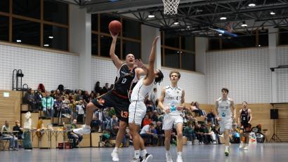 Bild: Dieter Jäschke
Routinier Vlady Krysl (am Ball) gehört gegen die Bayreuther Zweiligareserve zu den stärksten Neustädtern.
