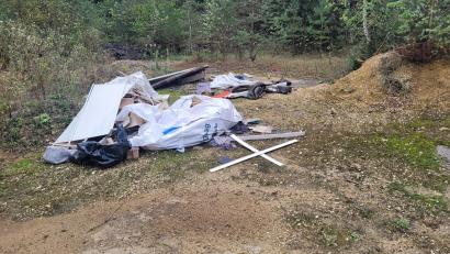 Bild: Rainer Knoll
Erneut wurde im Steinbruch Ernstfeld illegal Müll deponiert.
