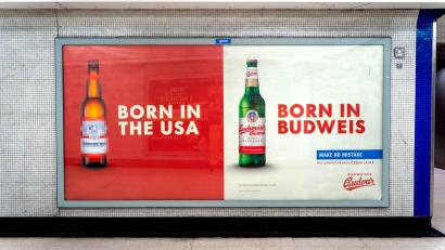 Bild: Hospodářské noviny 
Derzeit werben die Tschechen massiv bei den Briten für ihr „Original“-Bier.