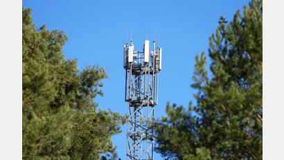 Symbolbild: Soeren Stache/dpa
So sieht ein Mast mit Mobilfunk-Antennen aus und so ähnlich wird er auch aus den Bäumen bei Grafenwöhr in den Himmel ragen.