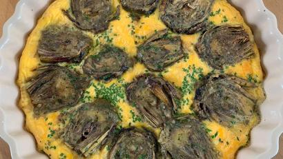 Bild: Michael Schiffer
"Tortina di carciofi", ein Rezept aus Italien.