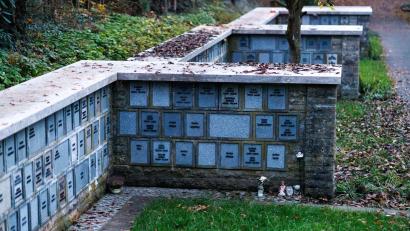 Bild: Daniel Karmann/dpa
In Bayerns Städten gibt es deutlich mehr Urnenbeisetzungen als Beerdigungen von Särgen.