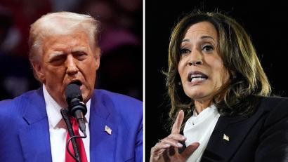 Bild: VUCCI/MARTIN
Donald Trump (l) und Kamala Harris